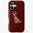 thumbnail image 1 of Rudolph Reindeer Dog Art Case for iPhone 11 12 13 14 15 16 17 Pro Max, 1 of 2