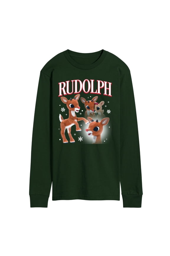 Rudolph - Rudolph Bootleg - Men's Long Sleeve Graphic T-Shirt