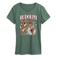 thumbnail image 1 of Rudolph - Rudolph Bootleg - Women's Short Sleeve Graphic T-Shirt, 1 of 4