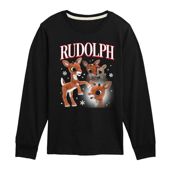 Rudolph - Rudolph Bootleg - Youth Long Sleeve Graphic T-Shirt