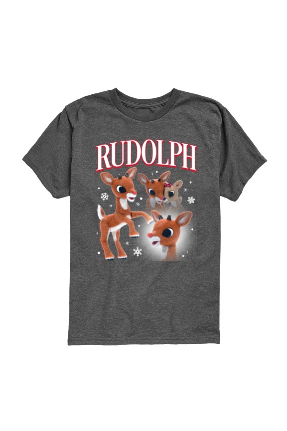 - Rudolph Bootleg Short Sleeve Graphic T-Shirt