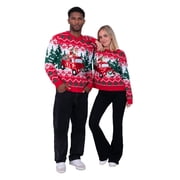 Rudolph Rudolph & Clarice Tree Delivery Family Sweater for Men, Sizes S-XL