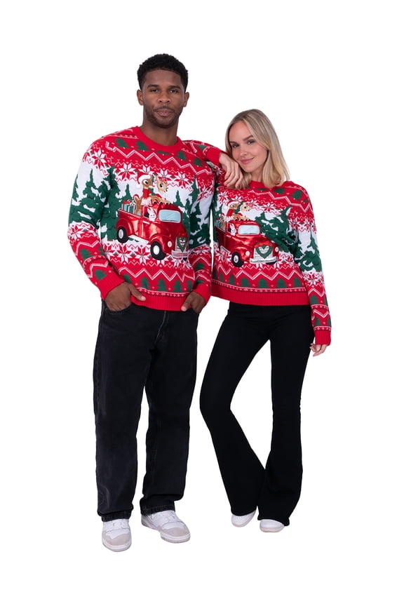 & Clarice Tree Delivery Family Sweater for Women, Sizes S-XL