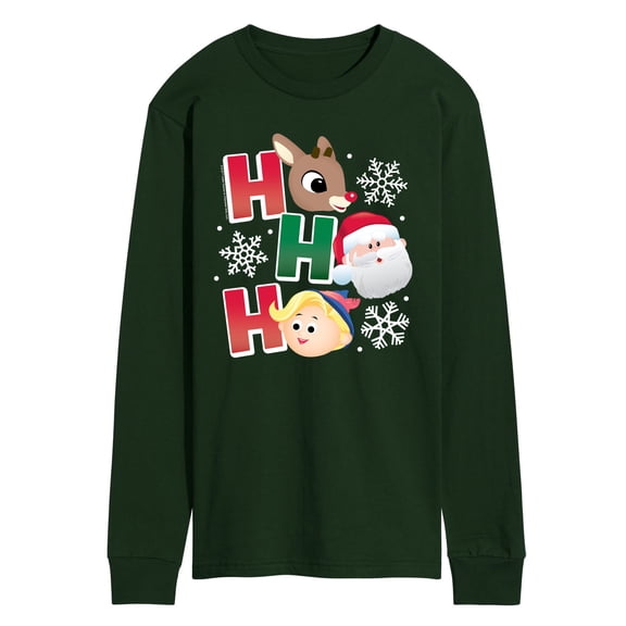 Rudolph - Rudolph Ho Ho Ho - Men's Long Sleeve Graphic T-Shirt
