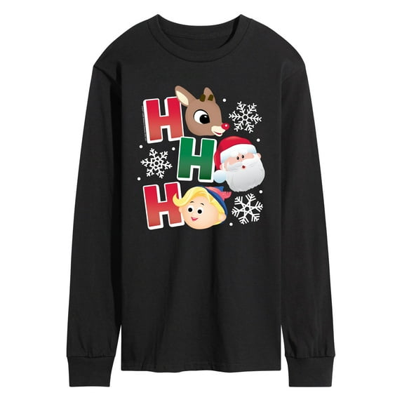 Rudolph - Rudolph Ho Ho Ho - Men's Long Sleeve Graphic T-Shirt