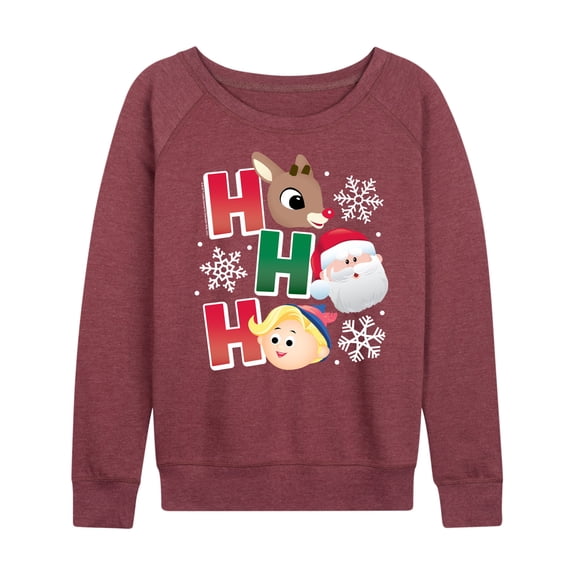 Rudolph - Rudolph Ho Ho Ho - Women's French Terry Long Sleeve Pullover