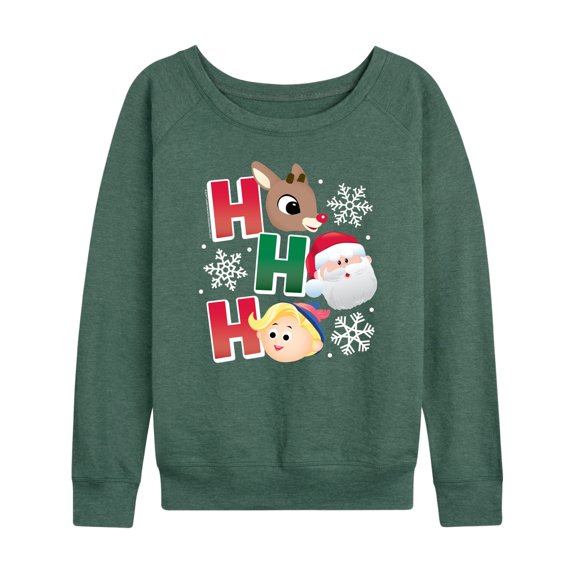 Rudolph - Rudolph Ho Ho Ho - Women's French Terry Long Sleeve Pullover
