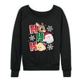 thumbnail image 1 of Rudolph - Rudolph Ho Ho Ho - Women's French Terry Long Sleeve Pullover, 1 of 4