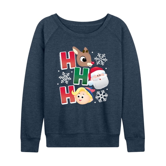 Rudolph - Rudolph Ho Ho Ho - Women's French Terry Long Sleeve Pullover