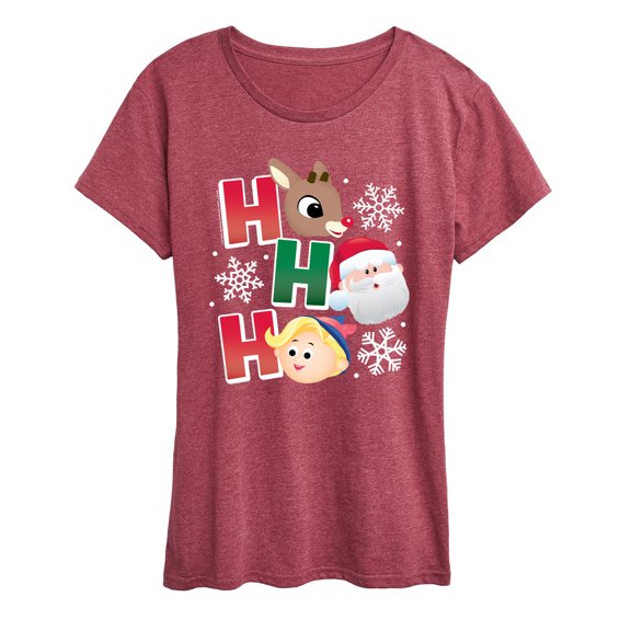 Rudolph - Rudolph Ho Ho Ho - Women's Short Sleeve Graphic T-Shirt