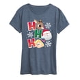 thumbnail image 1 of Rudolph - Rudolph Ho Ho Ho - Women's Short Sleeve Graphic T-Shirt, 1 of 4