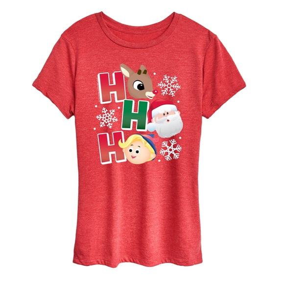 Rudolph - Rudolph Ho Ho Ho - Women's Short Sleeve Graphic T-Shirt