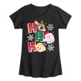 thumbnail image 1 of Rudolph - Rudolph Ho Ho Ho - Youth Girls Short Sleeve T-Shirt, 1 of 4