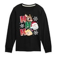 thumbnail image 1 of Rudolph - Rudolph Ho Ho Ho - Youth Long Sleeve Graphic T-Shirt, 1 of 4