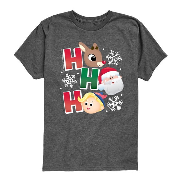 Rudolph - Rudolph Ho Ho Ho - Youth Short Sleeve Graphic T-Shirt