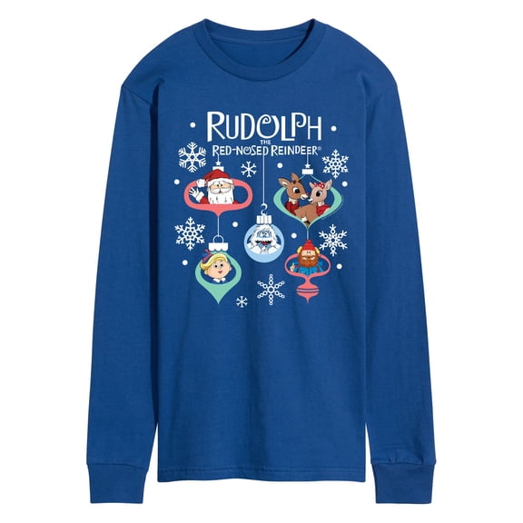 Rudolph - Rudolph Ornaments - Men's Long Sleeve Graphic T-Shirt