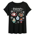 thumbnail image 1 of Rudolph - Rudolph Ornaments - Women's Oversized Graphic T-Shirt, 1 of 4