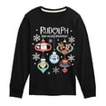 thumbnail image 1 of Rudolph - Rudolph Ornaments - Youth Long Sleeve Graphic T-Shirt, 1 of 4