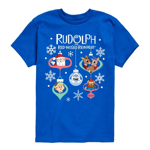 Rudolph - Rudolph Ornaments - Youth Short Sleeve Graphic T-Shirt