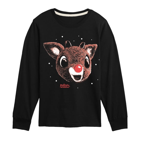 Rudolph - Rudolph Portrait - Youth Long Sleeve Graphic T-Shirt