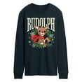 thumbnail image 1 of Rudolph - Rudolph Wreath Collegiate - Men's Long Sleeve Graphic T-Shirt, 1 of 4