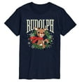 thumbnail image 1 of Rudolph - Rudolph Wreath Collegiate - Men's Short Sleeve Graphic T-Shirt, 1 of 4
