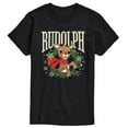 thumbnail image 1 of Rudolph - Rudolph Wreath Collegiate - Men's Short Sleeve Graphic T-Shirt, 1 of 4