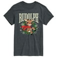 thumbnail image 1 of Rudolph - Rudolph Wreath Collegiate - Men's Short Sleeve Graphic T-Shirt, 1 of 4