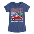 thumbnail image 1 of Rudolph - Rudolphs Christmas Trees - Youth Girls Short Sleeve T-Shirt, 1 of 4