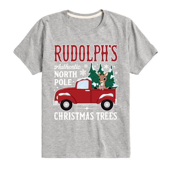 Rudolph - Rudolphs Christmas Trees - Youth Short Sleeve Graphic T-Shirt