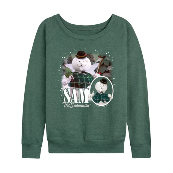 Rudolph - Sam The Snowman Bootleg - Women's French Terry Long Sleeve Pullover