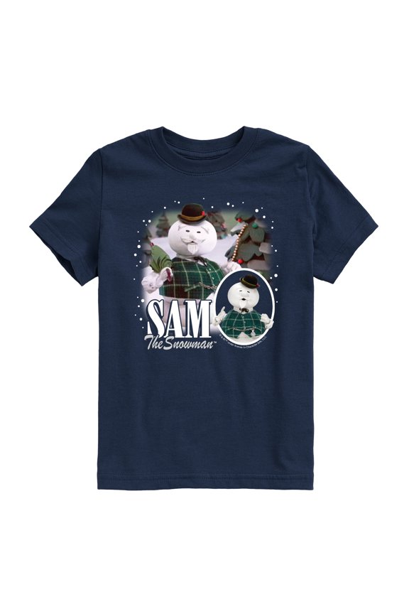 - Sam The Snowman Bootleg Short Sleeve Graphic T-Shirt
