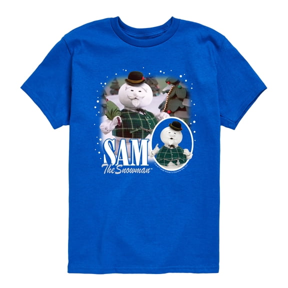 Rudolph - Sam The Snowman Bootleg - Youth Short Sleeve Graphic T-Shirt
