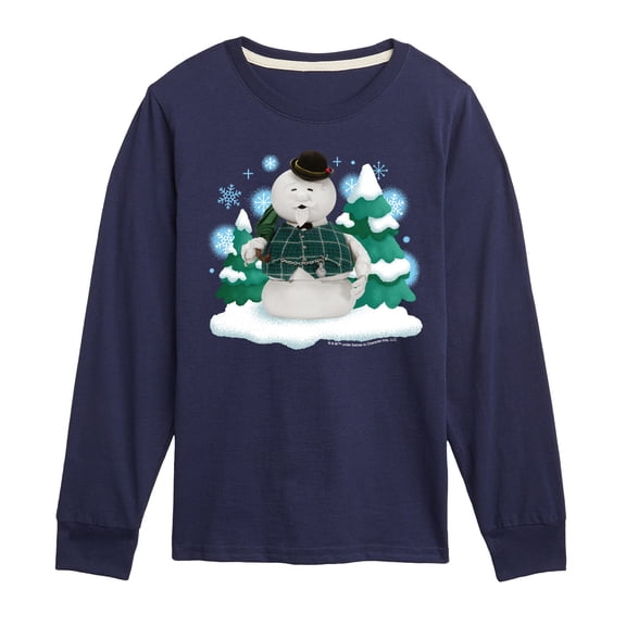 Rudolph - Sam Winter Scene - Youth Long Sleeve Graphic T-Shirt