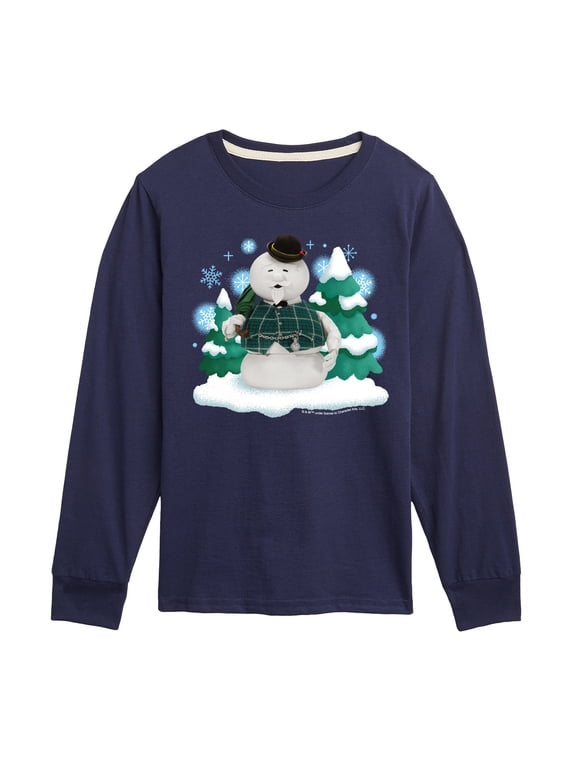 - Sam Winter Scene Boys' Long Sleeve Graphic T-Shirt