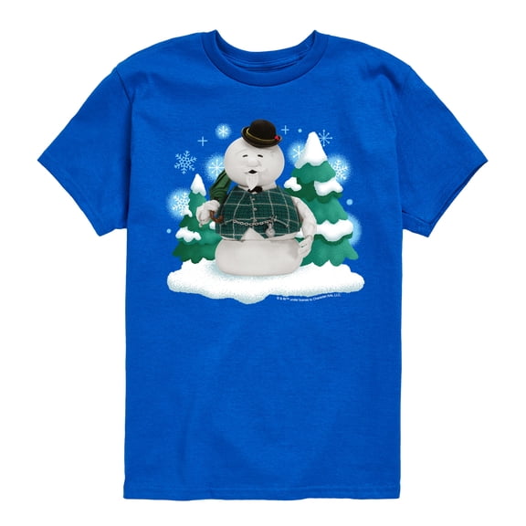 Rudolph - Sam Winter Scene - Youth Short Sleeve Graphic T-Shirt