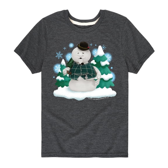 Rudolph - Sam Winter Scene - Youth Short Sleeve Graphic T-Shirt