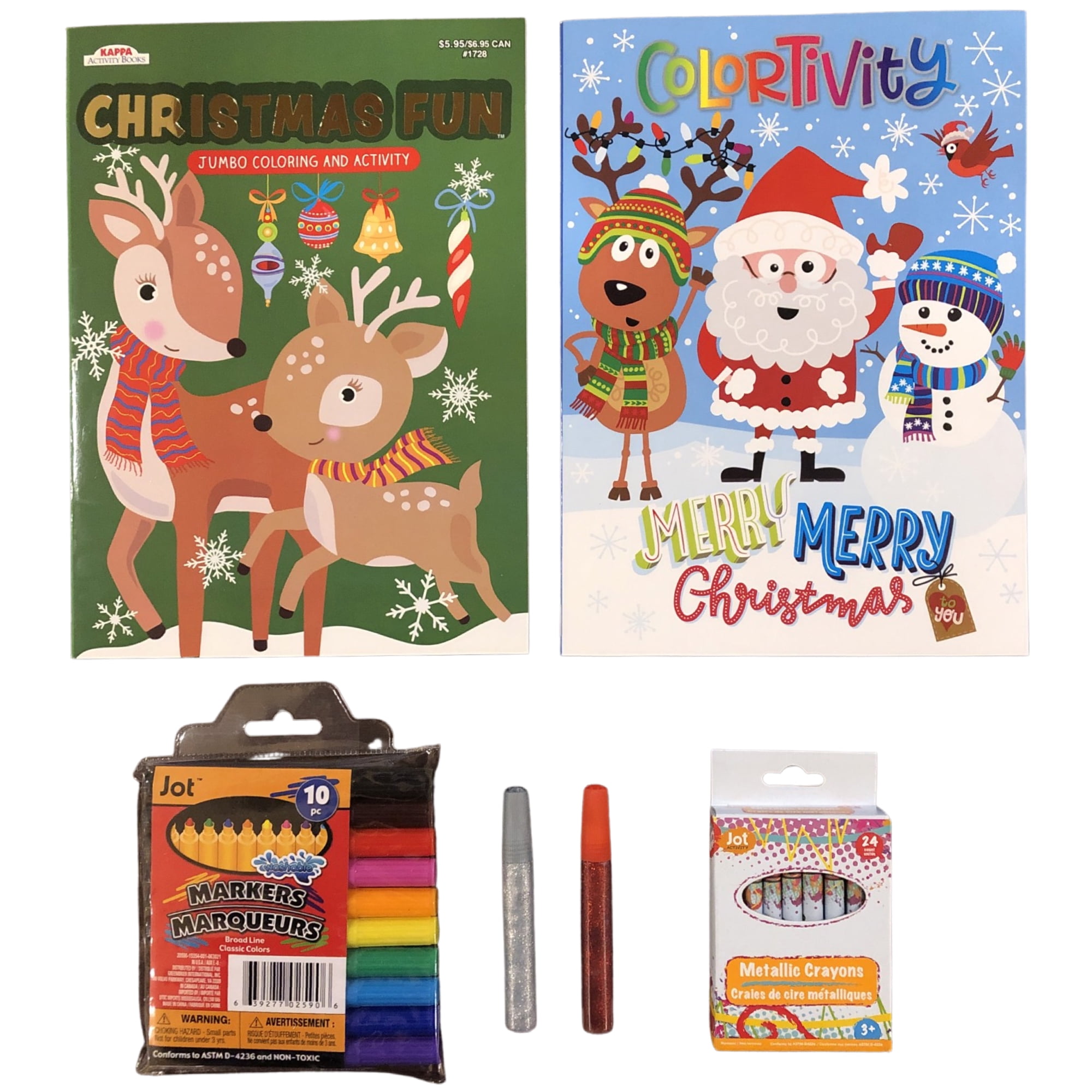 Rudolph The Red Nose Reindeer Bambi Santa Christmas Fun Coloring and