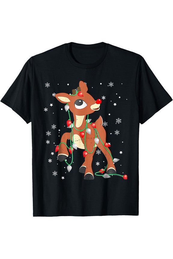 Rudolph The Red Nose Reindeer For Kids And Christmas Fan T-Shirt, Unisex T-Shirt