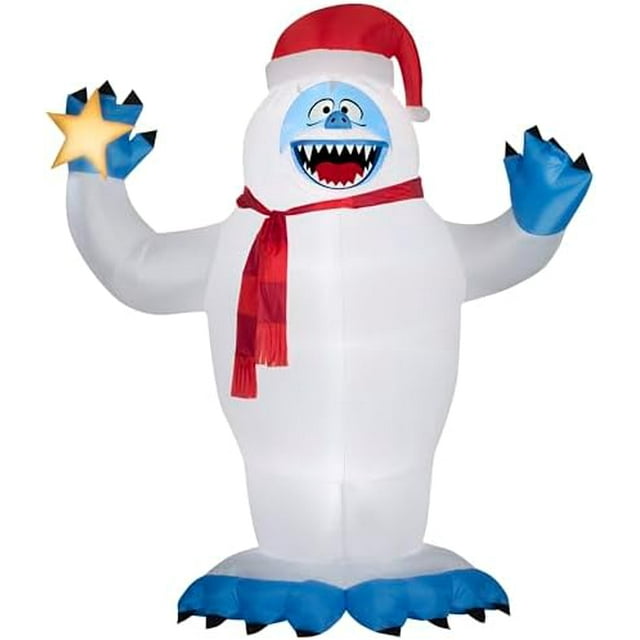 Rudolph The Red Nosed Reindeer Airblown Inflatable Bumble w/Santa Hat