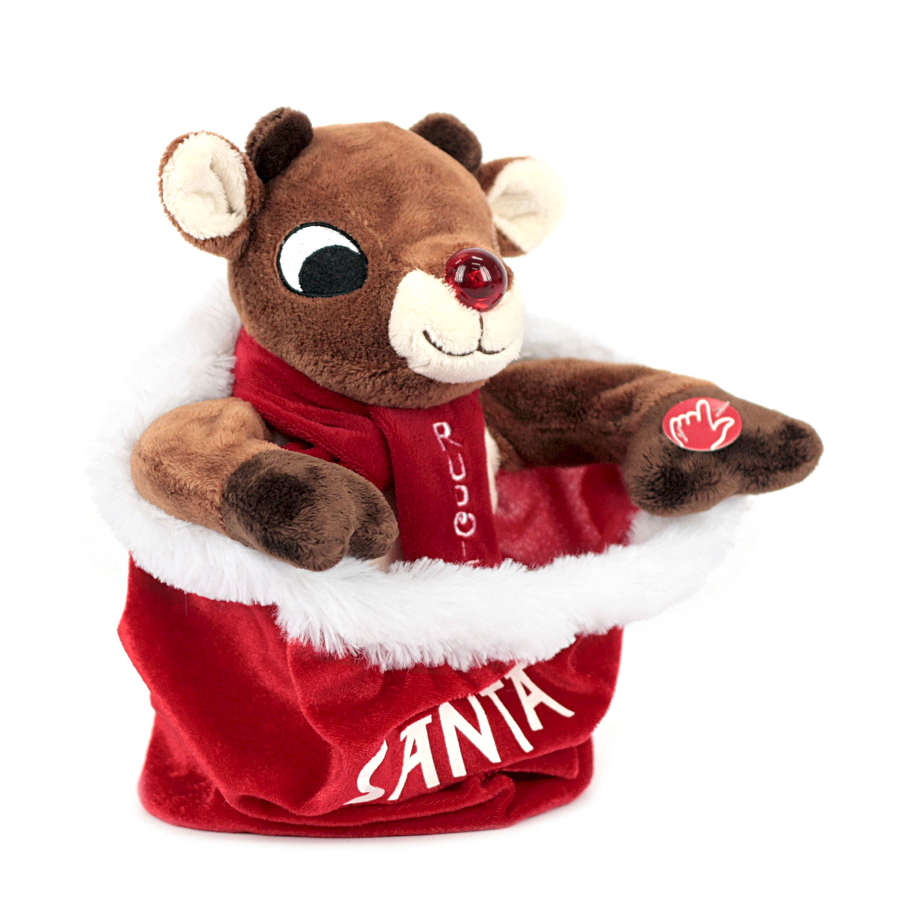 Rudolph The Red Nosed Reindeer Animated PeekABoo Rudolph Plush Toy