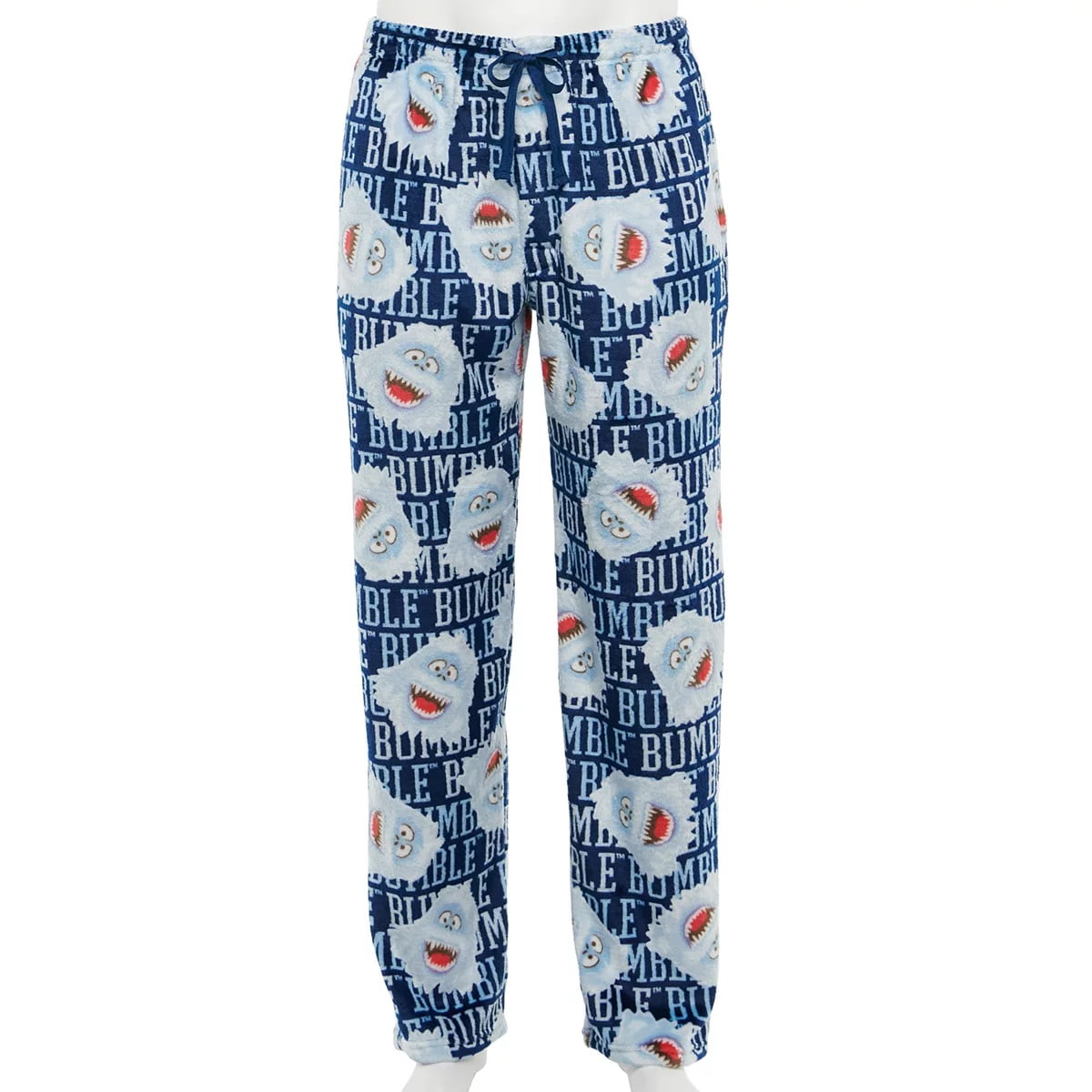 Rudolph The Red Nosed Reindeer Bumble Navy Fleece Lounge Sleep Pants Walmart