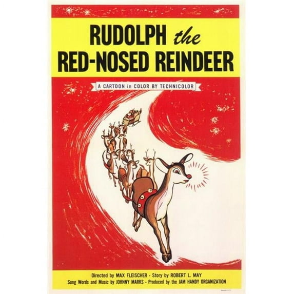Rudolph The Red Nosed Reindeer Movie Poster Print (27 x 40)