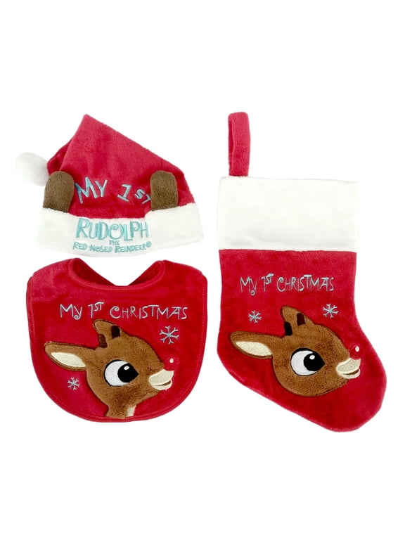 Rudolph The Red Nosed Reindeer My First Christmas Rudolph Baby Set Of 3