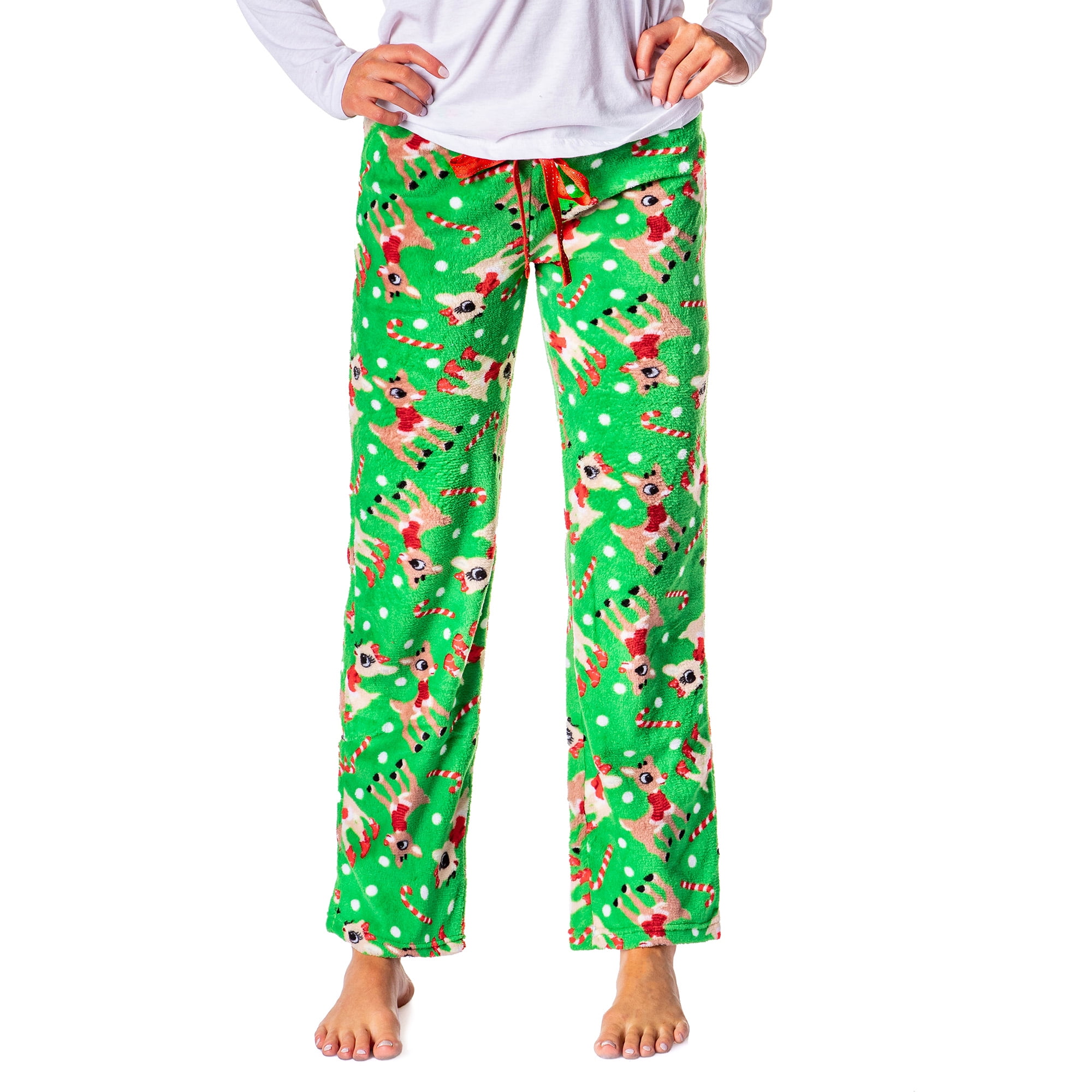 Rudolph The Red-Nosed Reindeer Women's Rudy And Clarice Plush Pajama ...