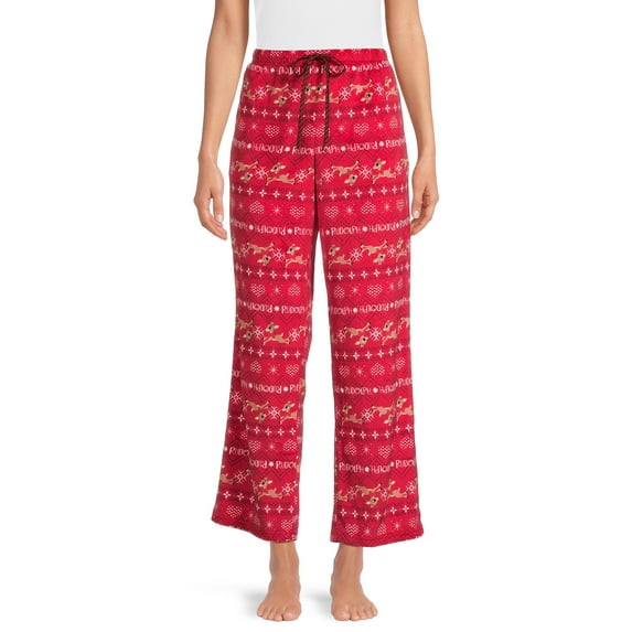 Rudolph The Red Nosed Reindeer Women's Velour Sleep Pants
