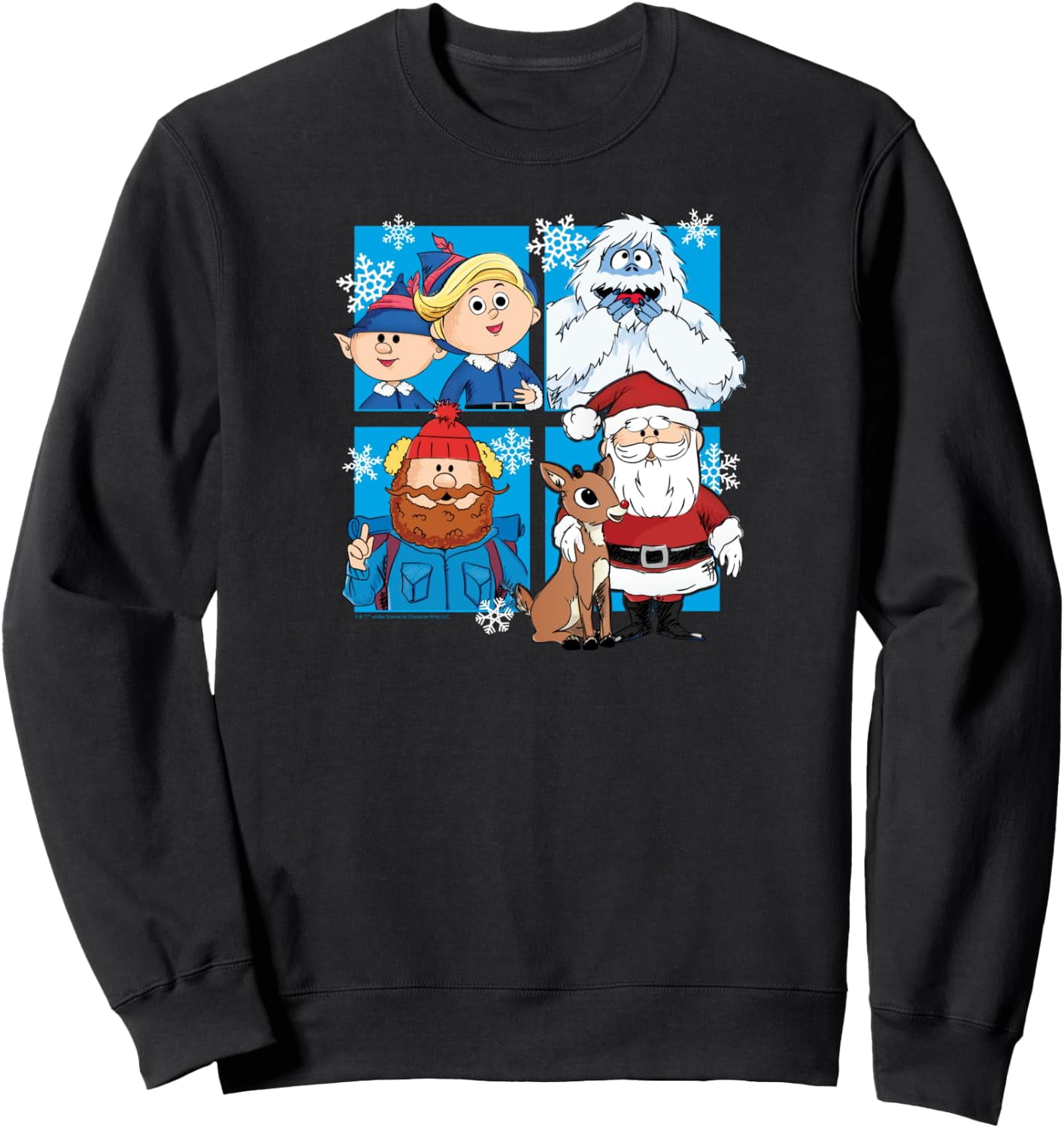Rudolph The Red Nosed Reindeer Yukon Elves Snow Yeti Sweatshirt ...