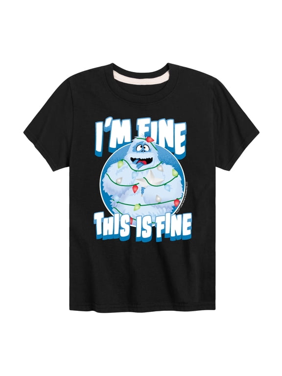 - This Is Fine Boys' Short Sleeve Graphic T-Shirt