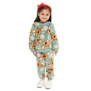 HELLO KITTY Bluey Unisex Toddler Plush Print Sweatshirt and Pants Set, 2-Piece, Sizes 12M-5T