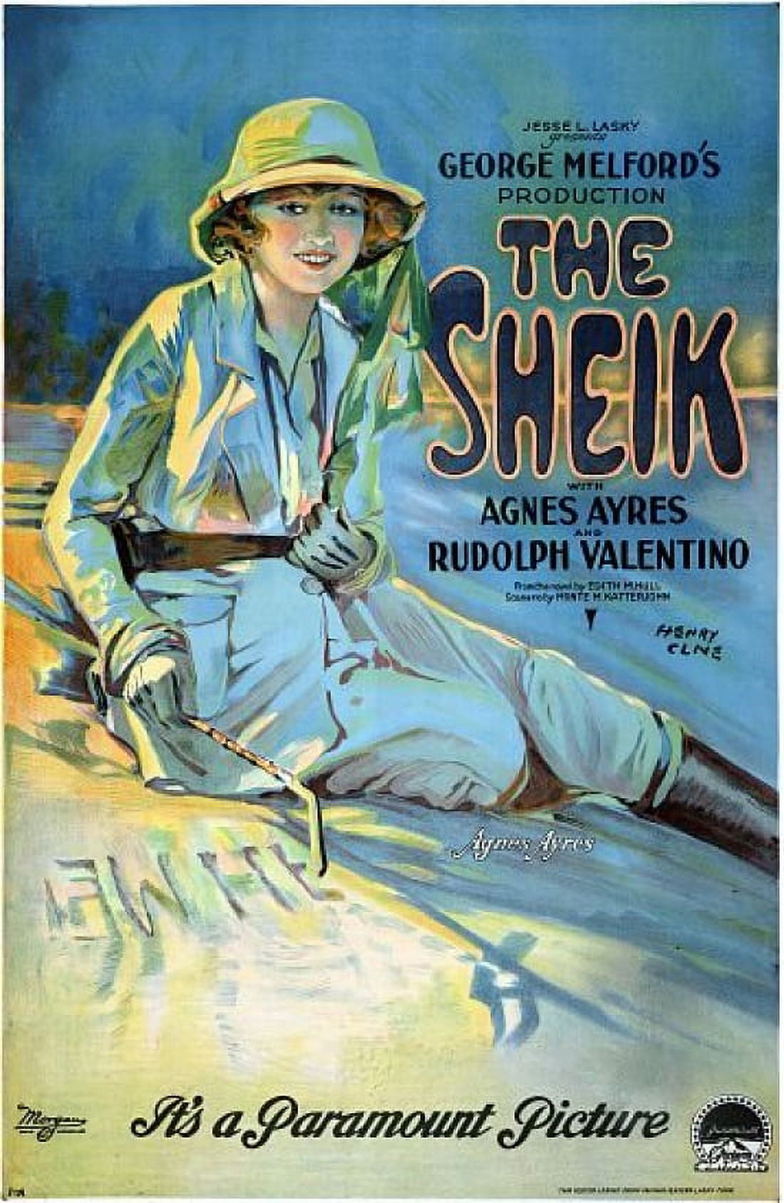 Rudolph Valentino The Sheik Vintage Movie Canvas Art - (18 x 24)